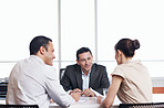 Going over the details of their business plan