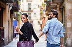 Hand in hand in the city