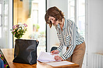 Proofreading her documents