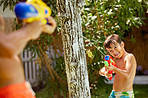 Let the water gun challenge begin