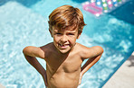 Happiness is found at the pool