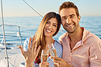 He popped the question on a cruise