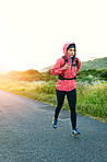 She's on the road to fitness