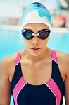 She's ready for a swim