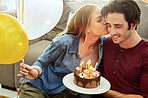 Birthday kisses for the birthday boy