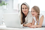 Enjoying mother/daughter time online