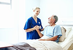 Sharing a supportive moment in the ward