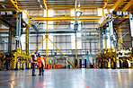 At work on the warehouse floor