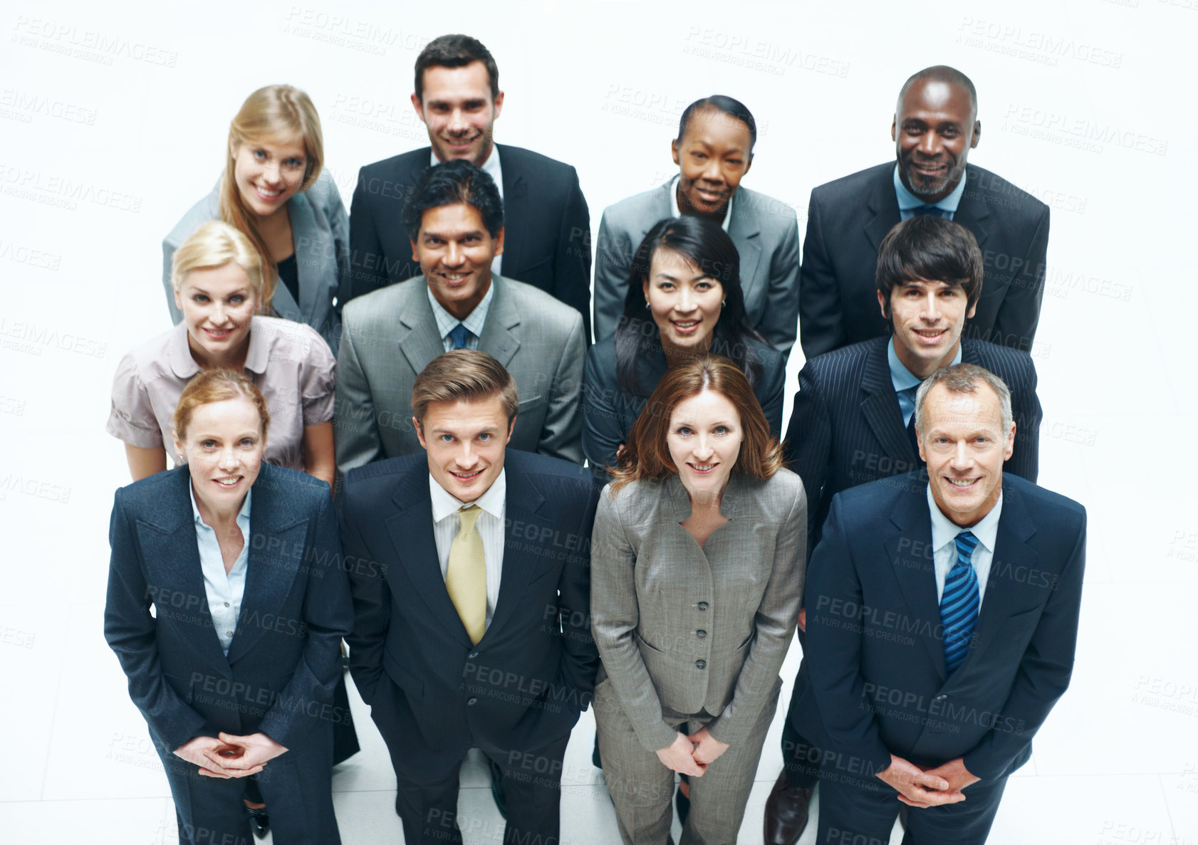 Buy stock photo Business, portrait or team in office with pride, investment advisors or diversity in accounting industry. People, above or finance staff with solidarity, about us or confidence as budget consultants.