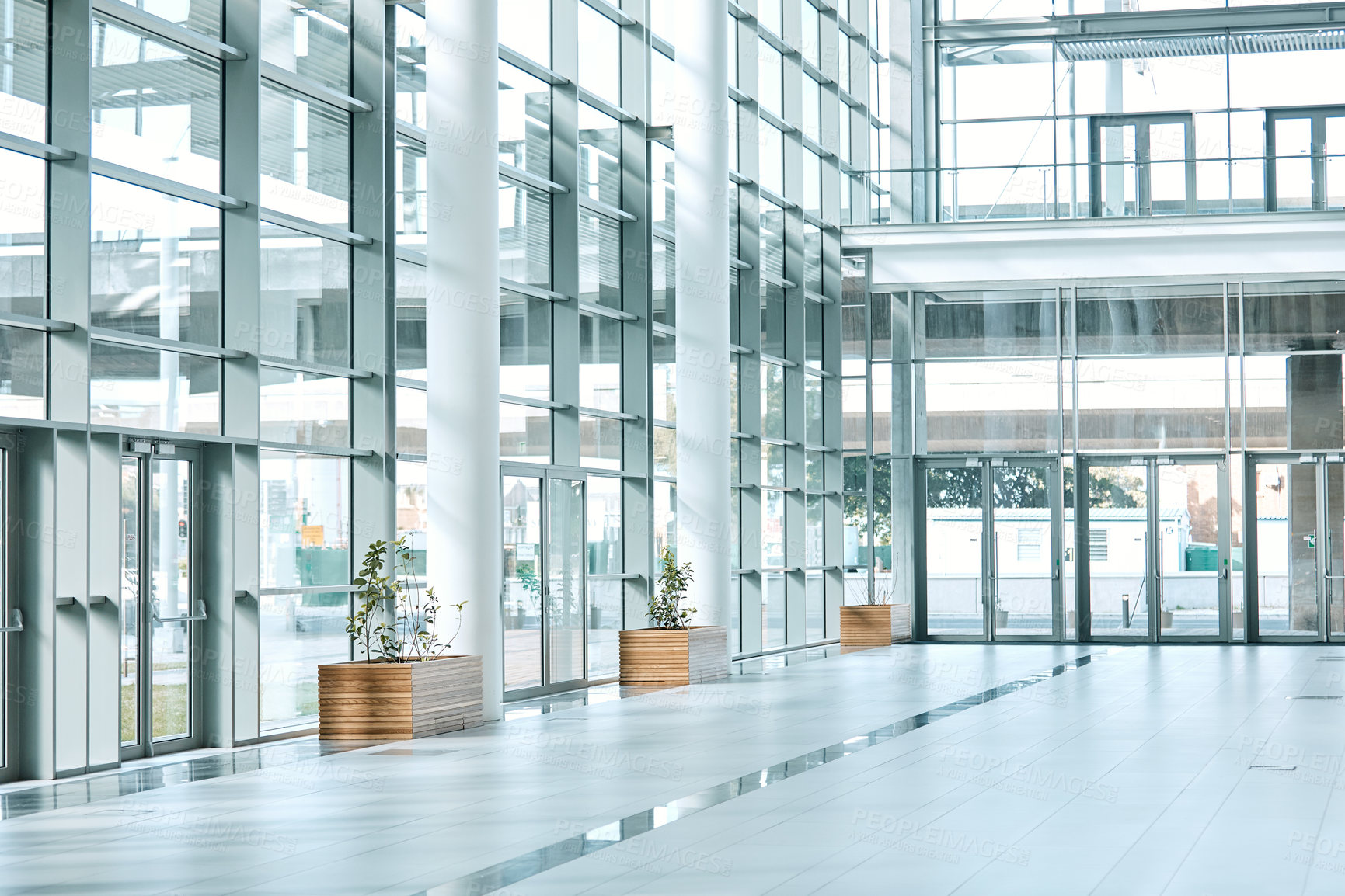 Buy stock photo Still life shot of an empty office building