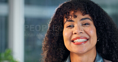 Buy stock photo Pride, night or woman in office with portrait, wealth advisor or about us in finance industry. Business, happy or banking consultant with confidence, investment planner or risk management in evening.