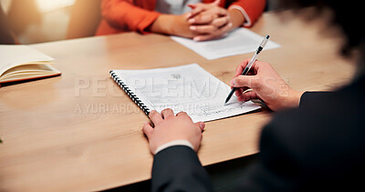 Buy stock photo People, hands and sign at meeting with contract, recruitment success and onboarding form for new job. Team, agreement and paperwork in office with signature, employment opportunity or hiring process.