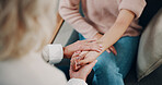 Doctor, hands and checking pulse with patient for heart rate, medical diagnosis or health exam. Woman, healthcare worker or monitoring client pressure with arm for radial artery, vein or cardiac test