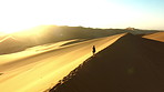 Traversing the spine of the dune