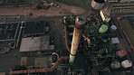 Aerial view of factory