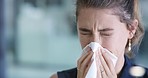A runny nose could be a sign of the flu