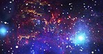 Universe, nebula and space travel with stars in dreamy and beautiful cosmic galaxy fantasy sky. Infinity, outer space and milky way exploration for futuristic and science fiction adventure.

