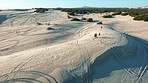 Just them versus the sand dunes