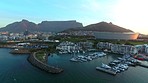 The end of the day on the Cape Town waterfront