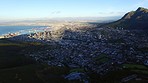 The end of the day over the city bowl