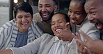 Work selfie, happy or employees on a video call for communication, thumbs up or motivation. Excited, celebrate and employees speaking on a virtual chat or taking a photo together on technology