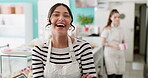 Happy, waitress and bakery with face of woman in store for entrepreneur, cake or cafe. Baker, retail or small business owner with portrait of person in coffee shop for bread, food industry or dessert