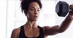 Getting a good grip on her fitness goals