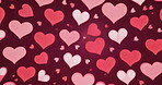 Love hearts seamless pattern for valentine's day. Romantic background art collection.