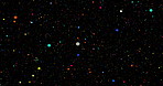Glitter, colour and particles or dark background for motion, universe wallpaper and 3d abstract or star constellation. Digital, graphic and effect for space, lights and movement in galaxy rotation