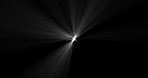 White light, beams and rays on dark background with animation for heaven, flash and portal in outer space. Graphic, source and shine for creation, universe and start of time with gateway in galaxy