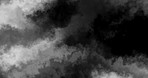 Smoke, fog and pattern of clouds or mist with texture for abstract background, art or design. Vapor, steam and dark smog moving in air for fume waves or gas from pollution with mockup background.