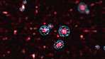 Medical, cell division and cloning process with mitosis, chromosome and dna reproduction of genetic information. Science, biotechnology and growth cycle, microscope research and future innovation