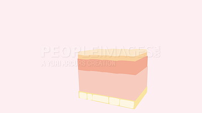 Graphic, layer and epidermis process with structure for skin hydration ...