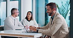 Business, man and typing on laptop in office for meeting minutes, discussion summary and feedback. Coworking, executive assistant and online report for financial investment and budget agenda notes