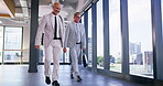 Walking, happy men and confidence as real estate agent at office for meeting or consulting in company. Male people, employee and pride as realtor in property management, development and town planning