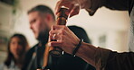 Couple, hands and seasoning with chef in kitchen for demonstration of meal preparation closeup. Cooking, flavor and spices with people in culinary class for diet, healthy eating or nutrition