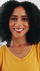 Woman, smile and face for dental hygiene, healthcare and female veneers treatment. Happy, cosmetics and person with teeth whitening, cleaning and confidence with dentistry and oral wellness results