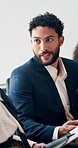 Survey, meeting and talking with business man for promotion interview, documents or hiring policy. Paperwork, job opportunity screening and evaluation with people in office for candidate and review