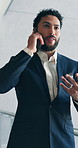Business, phone call and man in office, conversation and investor with opportunity. Person, employee and financial consultant in workplace, cellphone and digital app for chatting or feedback for deal