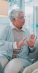 Marriage counseling, fight and senior woman with frustrated, argument and communication for help or support. Psychology, elderly therapy and psychologist with mature person, couple and conversation