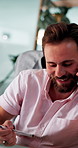 Phone call, writing and talking with business man in office for  IT sales consultant, SaaS advisor and client update. Communication, cloud solutions and chat with person in tech startup for feedback
