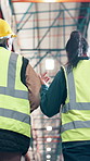 Businesswomen, back or walking in storage at warehouse for logistics, distribution or inspection. Low angle, female people or contractor with quality assurance or stock control below at supply depot