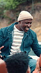 Talking, road trip and friends with man in car for reunion, spring break vacation and travel. Happiness, adventure and student holiday with group of people in vehicle for social, journey and fun
