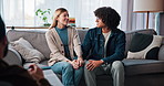 Couple, holding hands and love with people in therapy for communication, support and psychology. Marriage expert, partner and relationship advice with man and woman in clinic for trust and commitment