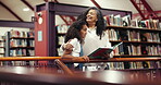 Books, hug and kid with woman in library for knowledge, storytelling and education support. Literature tutor, learning and reading with girl and teacher for child development, student and language