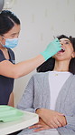 Dentist, consultation and women with mouth mirror,  examination or patient hygiene in oral care. Inspection, client or orthodontist with tools, tooth health or dental assessment in clinic appointment