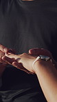Hands, couple and proposal with engagement ring for love, romantic gesture and future together. Smile, people and kiss for celebration on special occasion, emotional connection and partner devotion