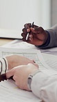 Hands, team and business people with paperwork for accounting, investment discussion or budget. Document, meeting and accountant in office for planning, bookkeeping or financial strategy for taxes