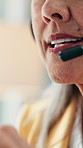 Call center, smile and mouth in agency with headset, contact us or advice in crm service. Friendly, woman and mature consultant in office with mic, online assistance or feedback in client support.