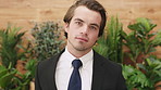 Face, about us and business man in office for ecology, environmental law and corporate worker. Professional, green consultant and portrait of confident person, legal expert or sustainability attorney
